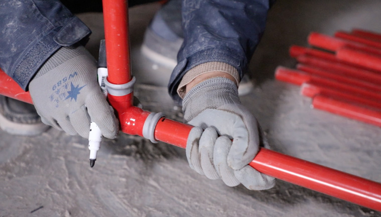 Pipe is ready for installation as soon as it is unloaded